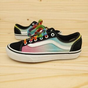 Vans Old Skool Women's Shoes Sz 6.5 Black Pink Sneakers Athletic Skateboarding